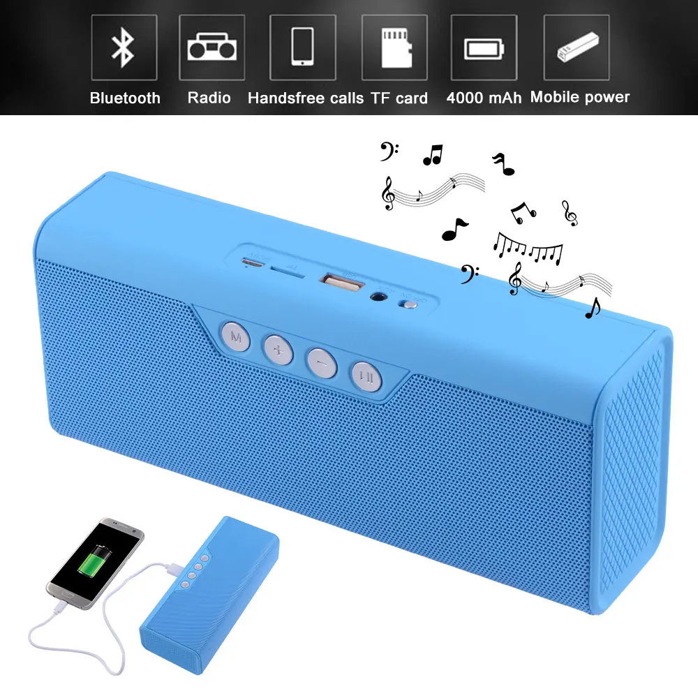 10 Вт Колонка Bluetooth портативный динамик беспроводной настольный громкий