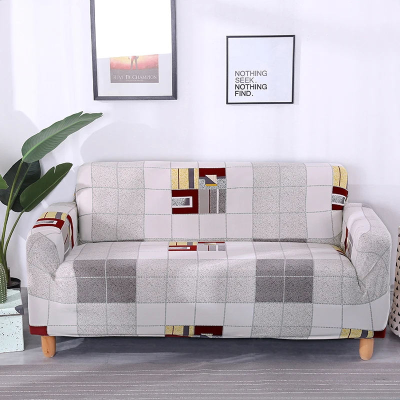 WLIARLEO геометрический чехол для дивана полностью обернутый гостиной эластичный