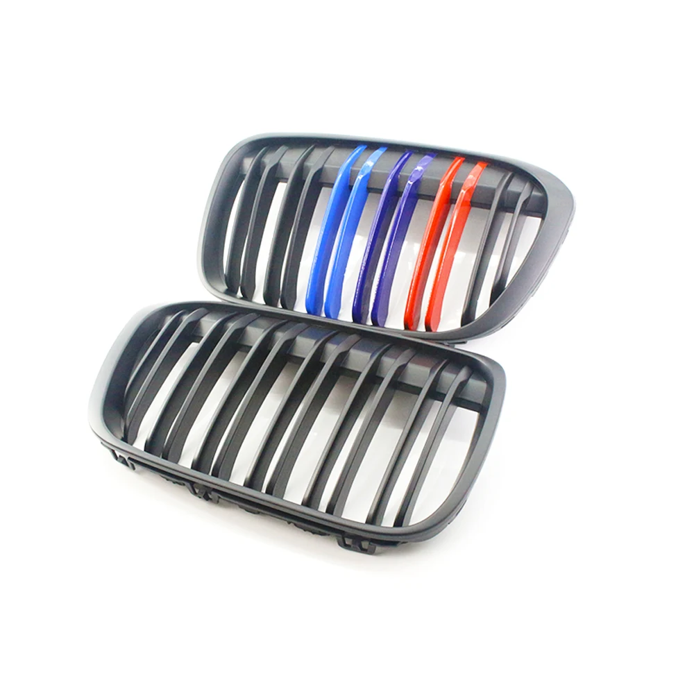 2 шт. M Color автомобильный передний капот решетка для почек гриль BMW X1 F48 F49 2016 2017 авто
