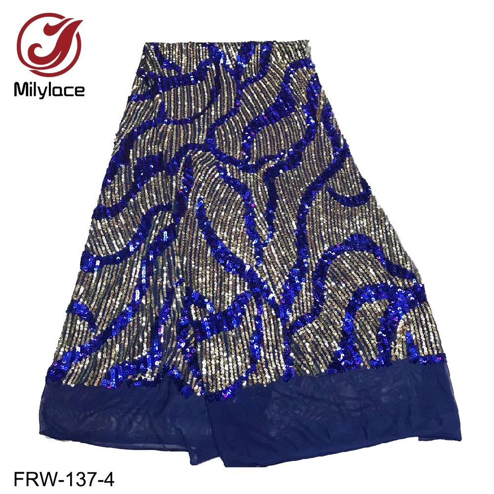 Milylace 2019 африканская кружевная ткань модные платья для вечерние двухцветная