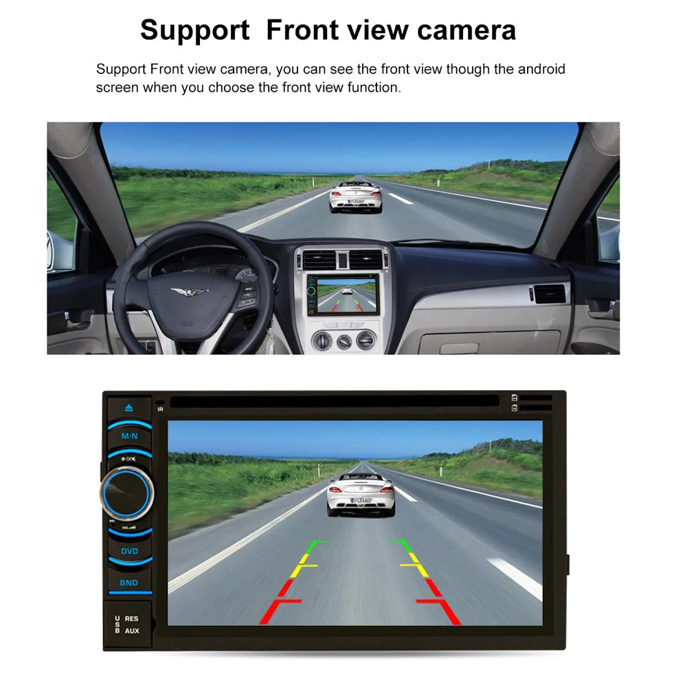 CARPRIE Горячая Android Wifi GPS Nav автомобиль в тире USB/SD/AUX/MP3/CD DVD плеер 6 5 двойной DIN FM