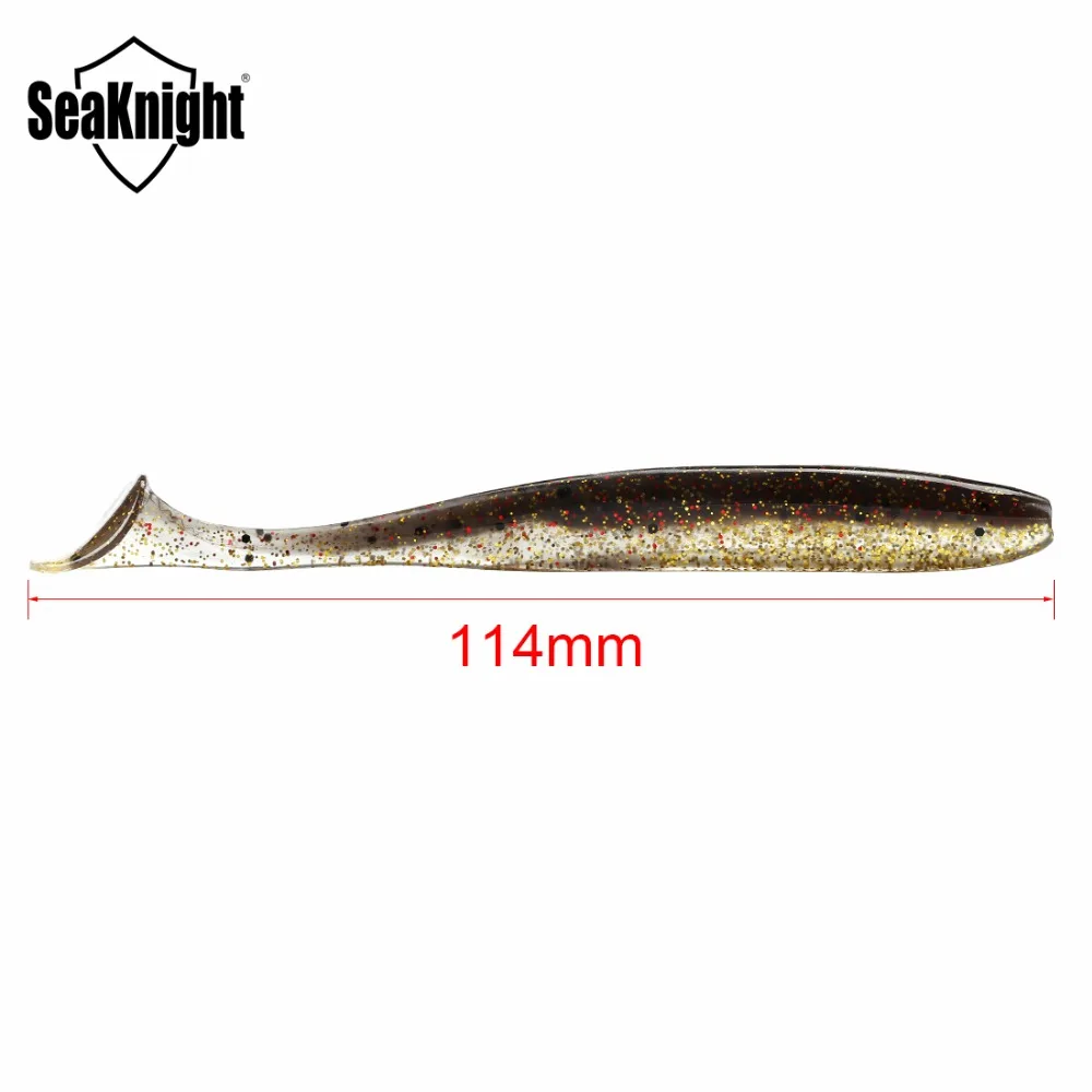 SeaKnight Мягкая приманка SL015 7 г 114 дюйма мм 6 шт. искусственная Т образный хвост червь