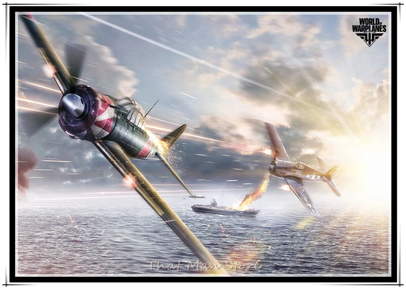 Постер World of Warcraft DogFighter Shooting Game высококачественный постер для украшения дома