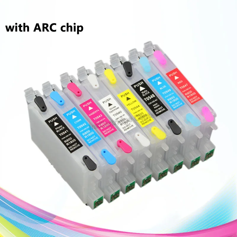 5 комплектов чернильных картриджей CISSPLAZA T0540 T0549 совместимых с принтером Epson Stylus