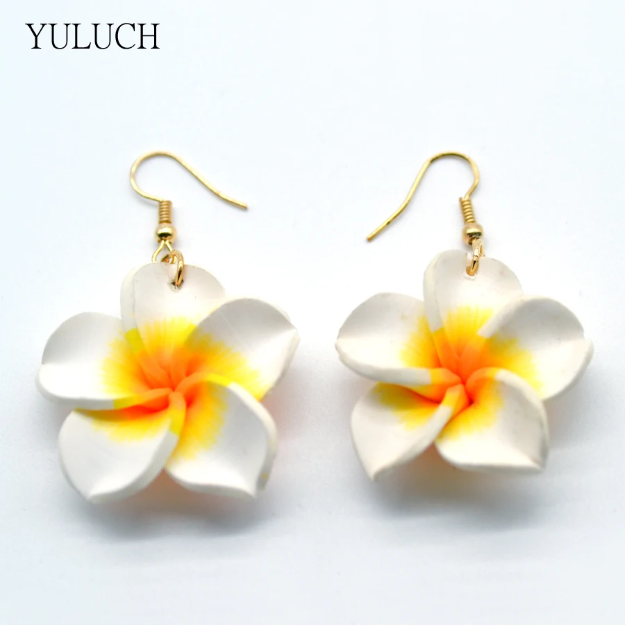 Женские серьги с цветочным узором ручной работы для девушек 2 цвета 1 пара 2017|ladies