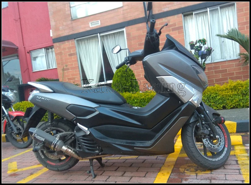 Лазерный NMAX Akrapovic мотоцикл глушитель полная система скольжения Модифицированная Соединительная труба для Yamaha NMAX 125 NMAX 155 до