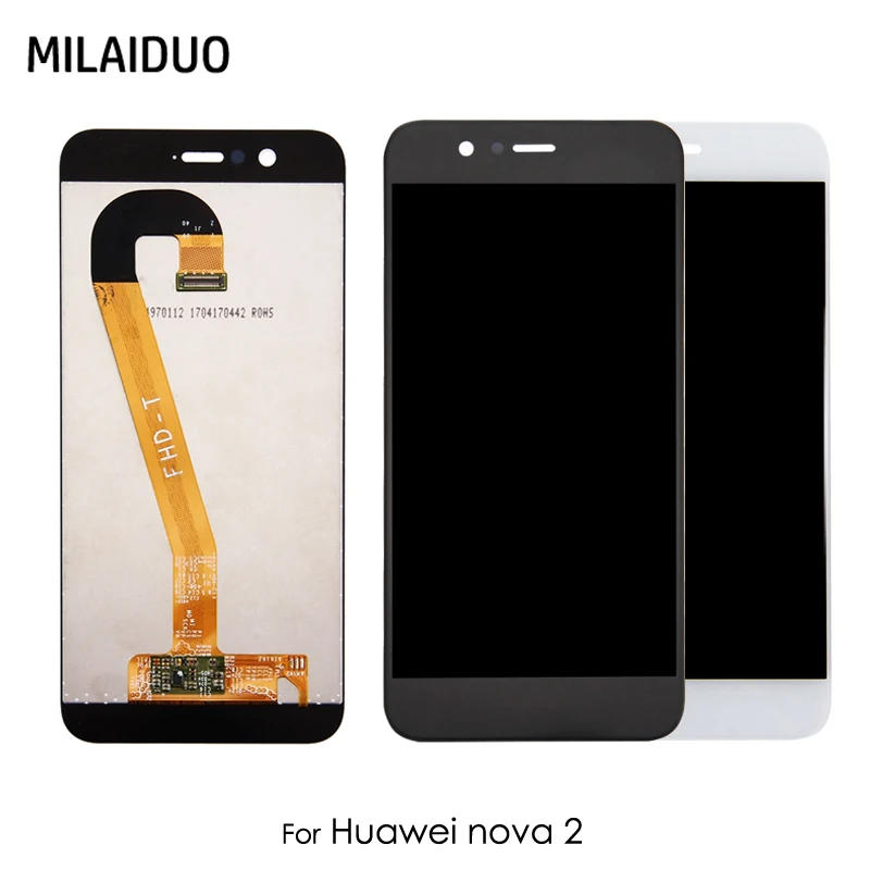 ЖК дисплей для Huawei Nova 2 Сенсорный экран дигитайзер стекло черный белый без рамки