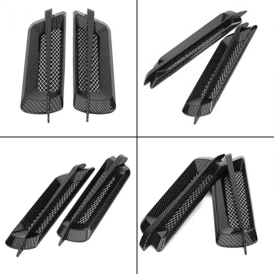 2 шт. автомобильная решетка для вентиляции|carbon fiber|air flowsilver carbon fiber |