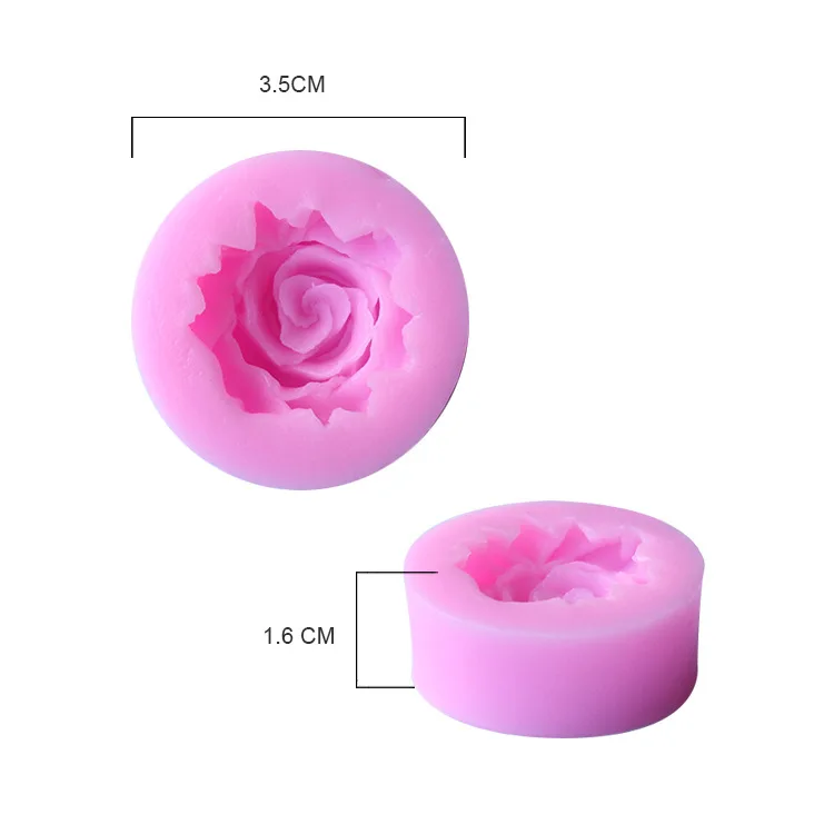 1 шт. мини формы в форме розы помадные для торта украшение помады мыло шоколадная