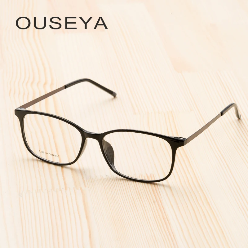 

TR90 Men Glasses Frame Fashion Optical Glasses Vintage Optical Classic Clear lens Transparent Myopia Eyeglasses #9252