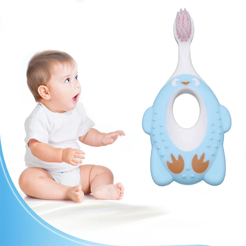 Милая детская зубная щетка Детские тренировочные зубные щетки мультяшная форма