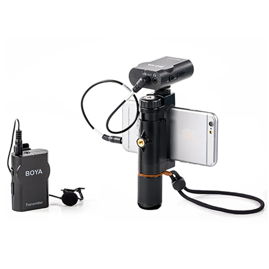 Беспроводная микрофонная система BOYA BY-WM4 для Canon Nikon Sony Panasonic DSLR видеокамеры iphone