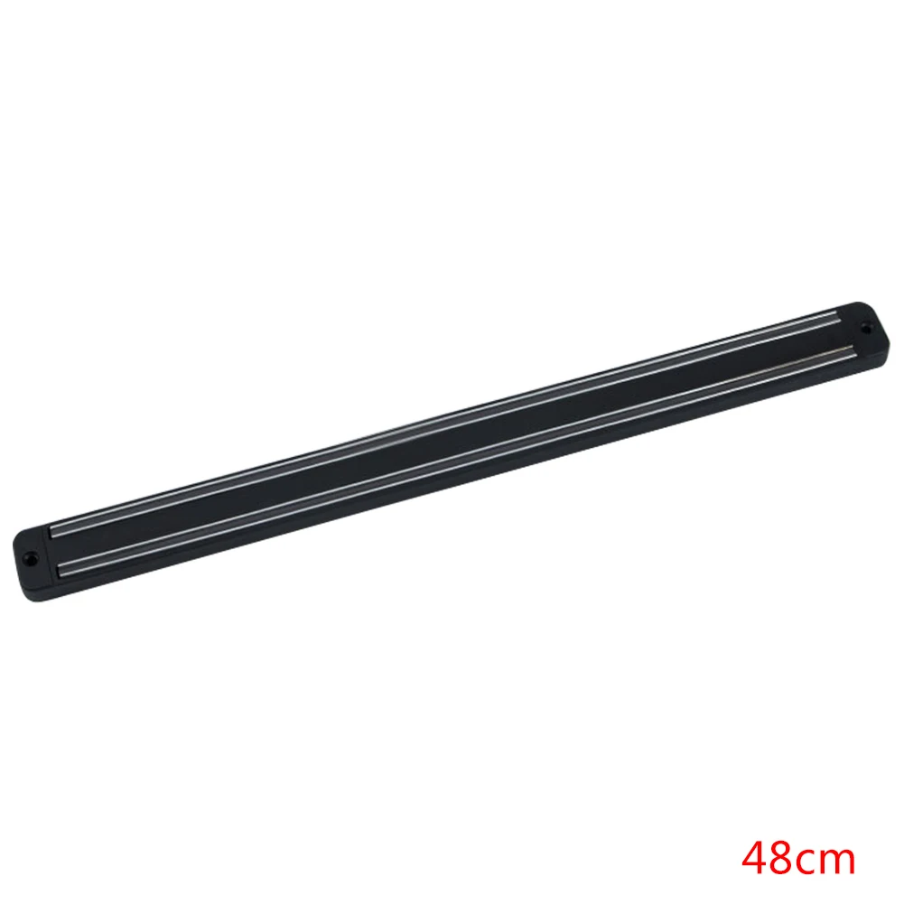 48cm 20/33/38/48 см Магнитный Ножи подставка настенное крепление Черный ABS Placstic блок магнитный держатель для ножей Messenblok порта Ролло Cocina - Цвет: 48cm