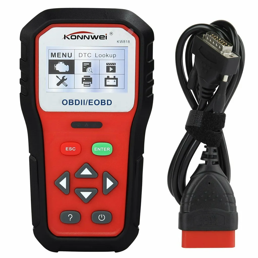 Профессиональный OBD2 сканер KW818 считыватель кодов автомобиля OBDII антомоторный