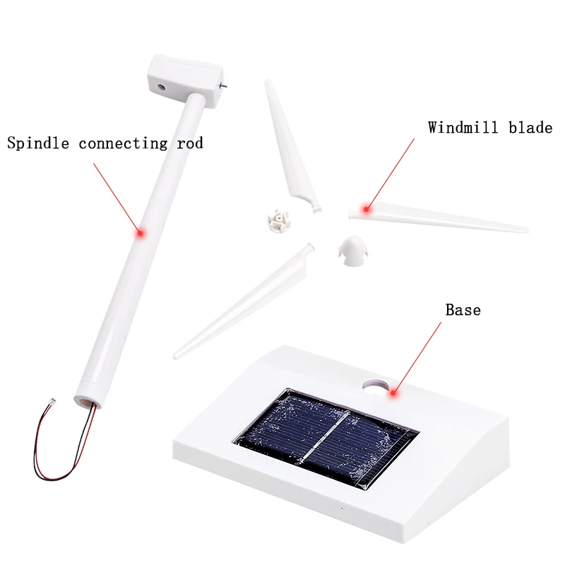 DIY Solar Windmill Model Toys - Plastic 3D Puzzle Assembling Solar Powered Windmill - Ideal Gift for Kids image 6