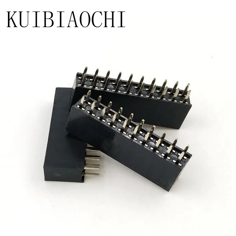 20 шт./лот штыревой разъем 2x10 Pin 2 54 мм Шаг двухрядный женский прямой