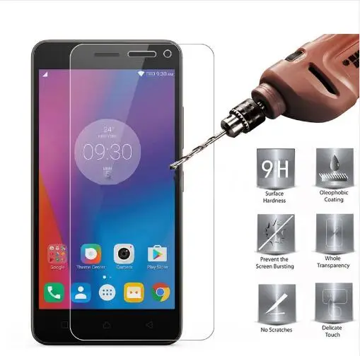 2 упаковки 2.5D 0,26 мм 9H Премиум Закаленное стекло для lenovo K6 5,0 дюймов протектор экрана закаленное защитное стекло для lenovo K6 стекло