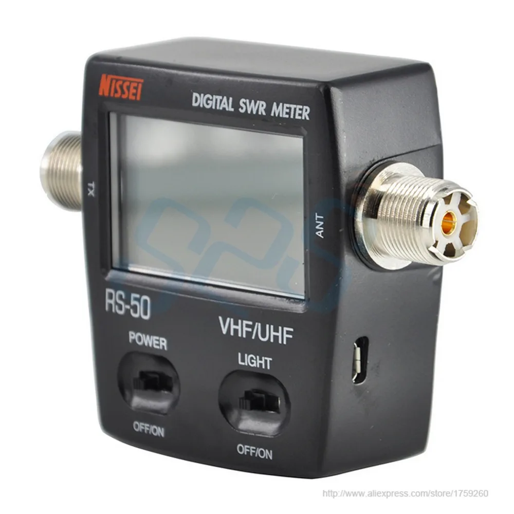 RS-50 цифровой счетчик SWR/Ватт NISSEI 125-525 МГц UHF/VHF M Тип коннектор для TYT Baofeng