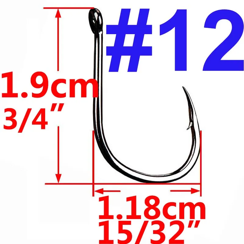 100 pcs/50 pcs Iseama Circle Carp Eyed рыболовный крючок Размеры 3 4 5 6 7 8 9, 10, 11, 12, 13, 14, 15, 16, 17, 18 кольцо глаз японский рыболовный крючок - Цвет: 12
