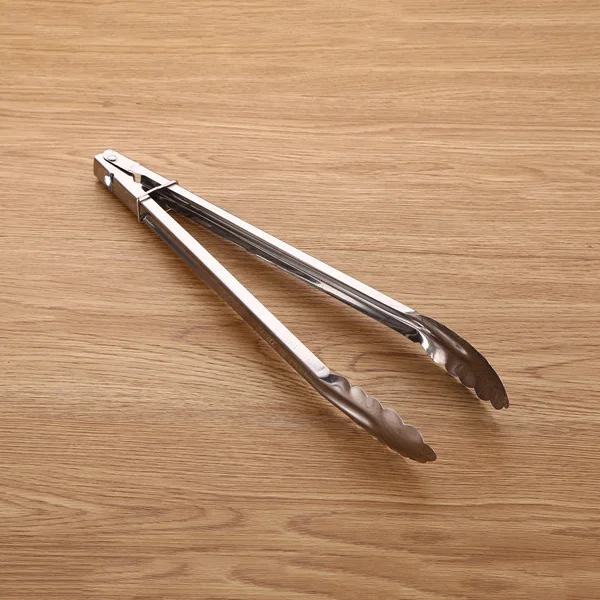 1 Pcs Stainless Steel BBQ Tongs Meat Food Clip Barbecue Tools Kitchen Cooking Clip Clamp PAK55