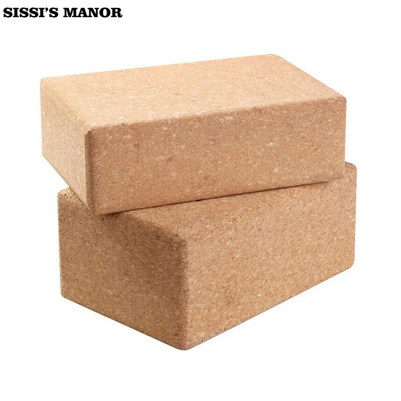 

Eco-friendly Yoga SISSI'S MANOR Cork Block Brick Foam High Quality Home Practice Fitness Gym Exercise Sport Tool 22.5*15*7.5cm