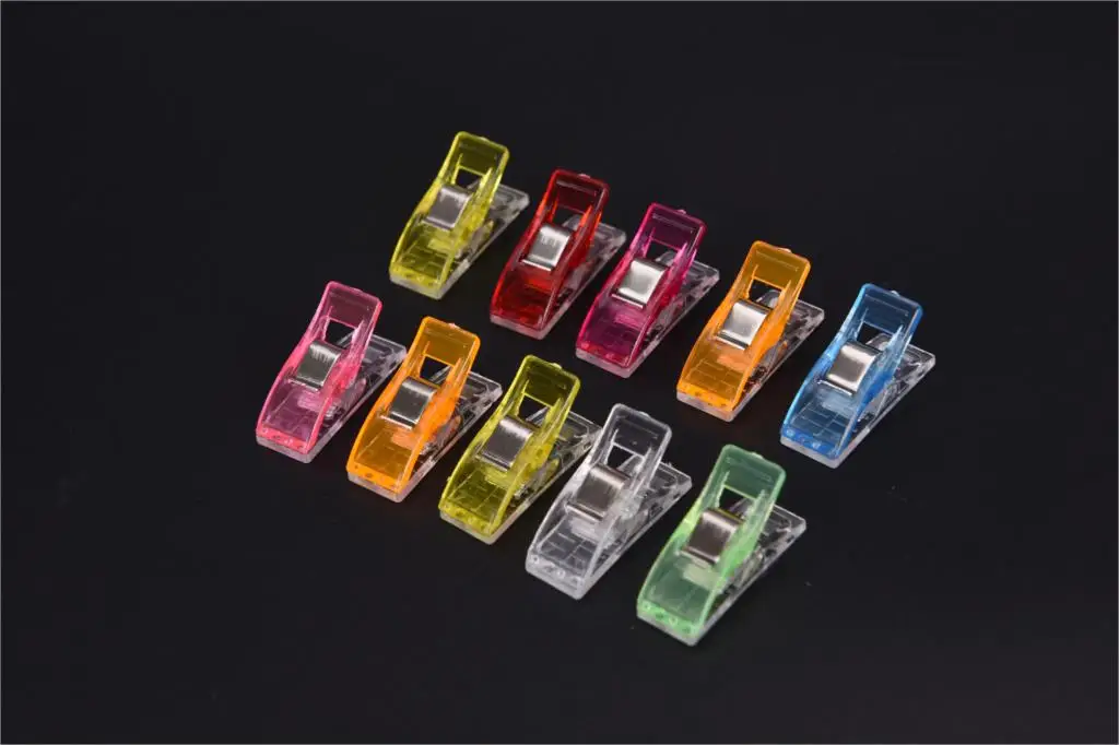 10PCS/LOT multicolor Plastic Clips Quilt Quilting Clip Clover For Patchwork Sewing DIY Crafts | Дом и сад