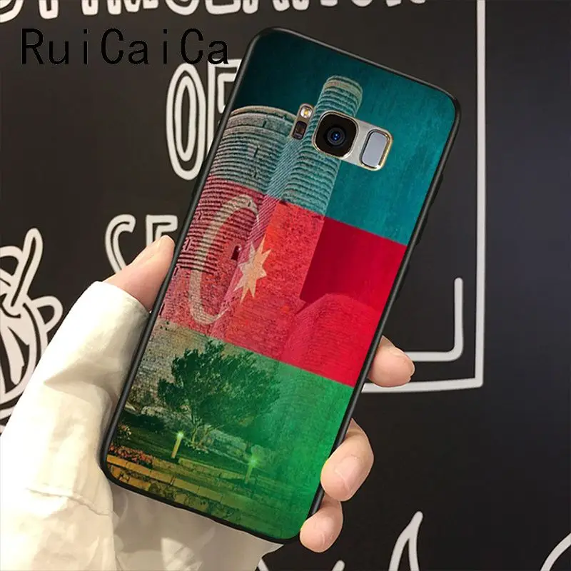 RuiCaiCa azerbaian buta flag черный ТПУ Мягкий силиконовый чехол для телефона Samsung Galaxy S8 S7 edge S6