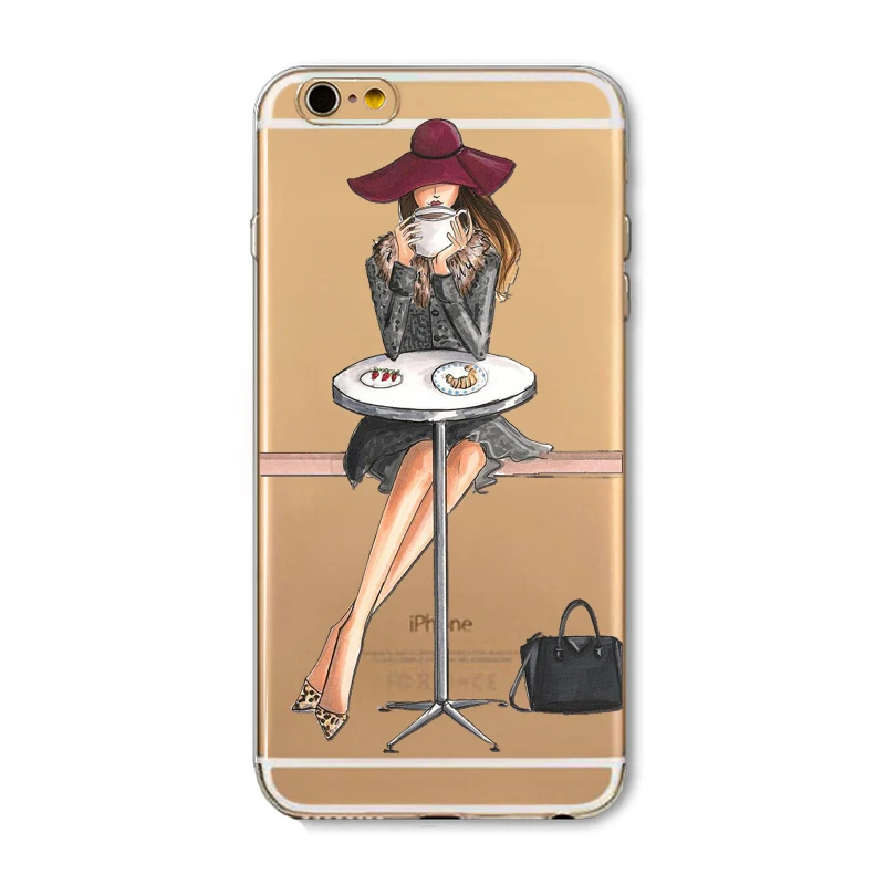 Чехлы для телефонов iphone 6 6s Plus 4 4s 5c 5 5S SE мягкие тонкие из термополиуретана