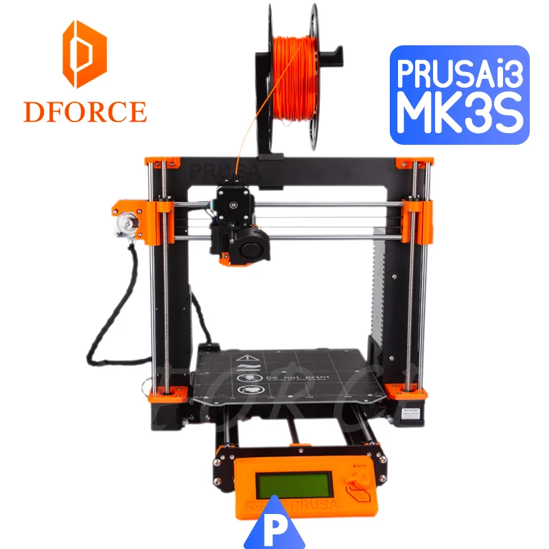 D FORCE Cloned Prusa I3 MK3S полный комплект (исключая Einsy Rambo board) PETG материал 3D принтер DIY