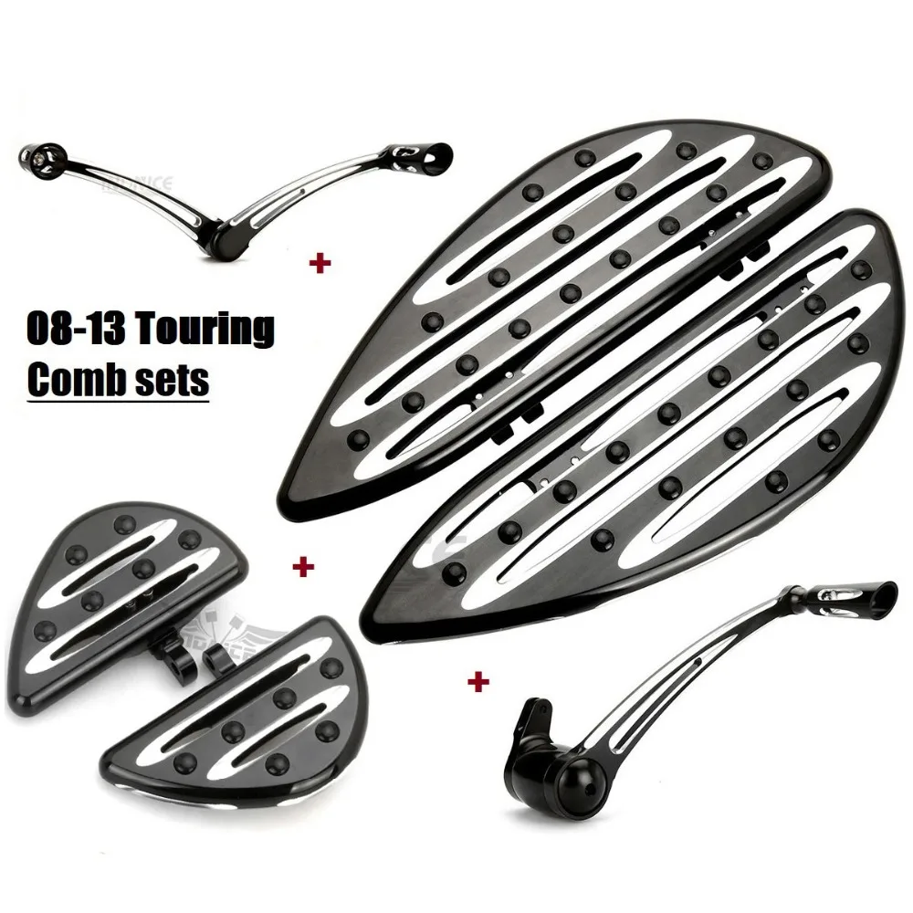 Для harley touring модели половицы+ подножки рычаги переключения+ подножки для пассажира+ педаль тормоза для harley FLHX FLHR FLTR FLHC подножки