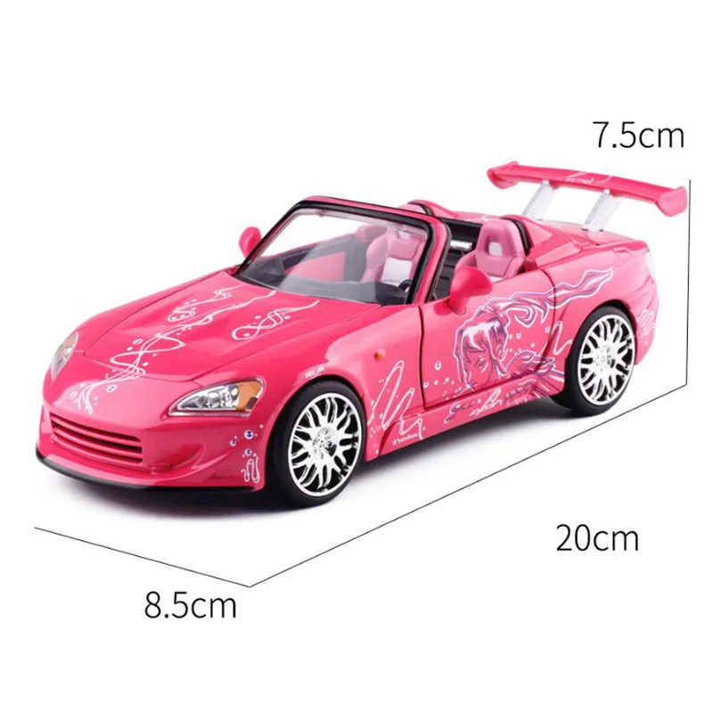 Модель гоночного автомобиля S2000 Fast 2 из металлического сплава в масштабе 1:24 20 см |