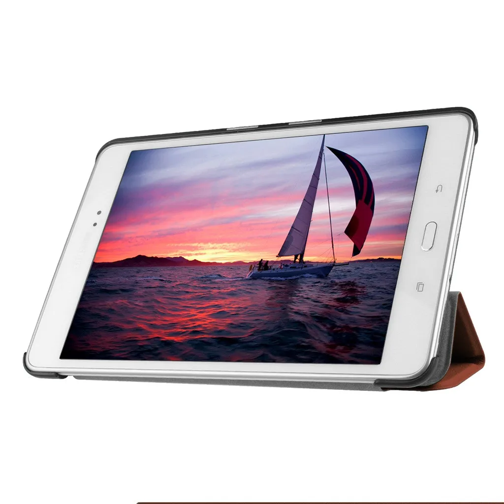 Ультратонкий чехол для планшета разноцветный Samsung Galaxy Tab A T350 8 дюймов откидной