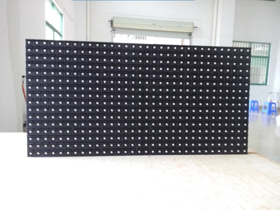 320*160mm 32*16 pixels 1/2 sacn 7500CD/M2 RGB 3in1 SMD Outdoor full color P10 LED module | Электронные компоненты и