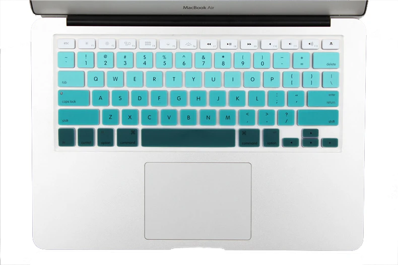 Новая версия США градиентная цветная силиконовая крышка клавиатуры для MacBook Air 13 Pro 13 15 17 retina imac 21,5 2" Защита клавиатуры