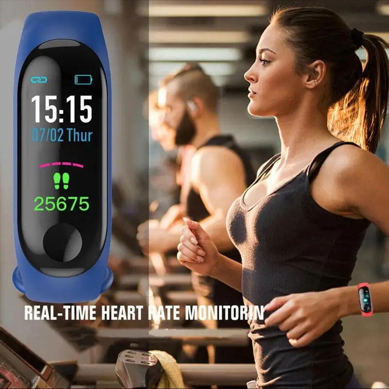 M3 Smartband фитнес-трекер Смарт-часы умный Браслет кровяное давление монитор сердечного ритма водонепроницаемый смарт-браслет PRO браслет