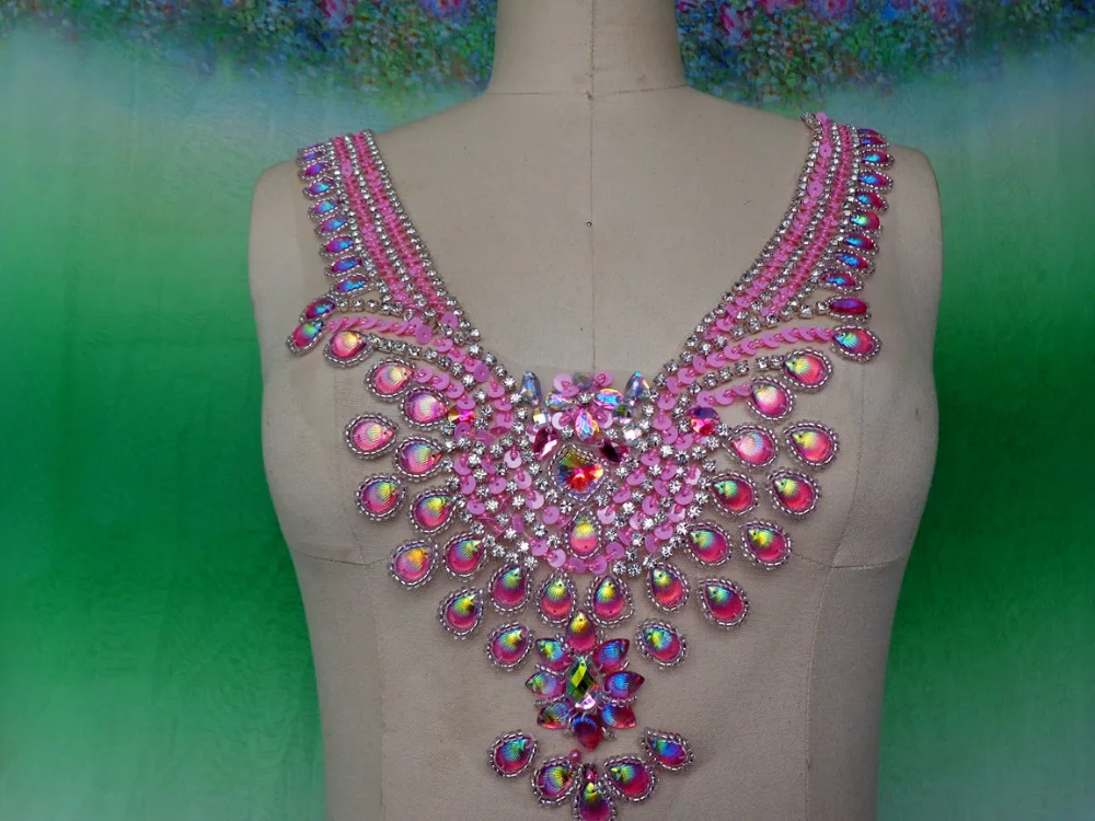 A179 розовые/прозрачные цветные Кристаллы ручной работы AB пришивные стразы