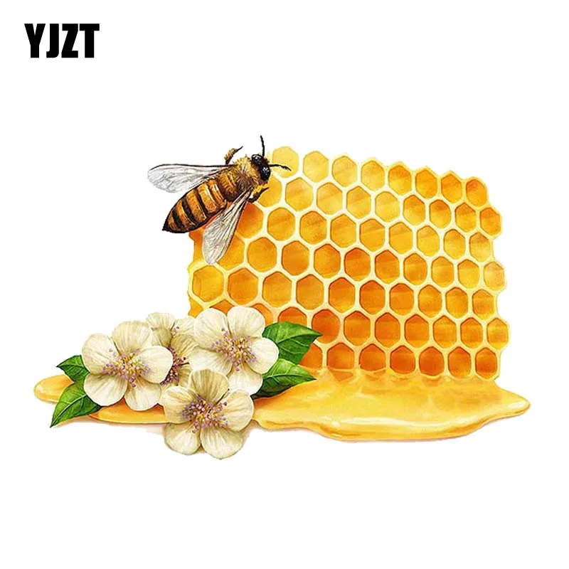 

YJZT 15CM*9.7CM Delicious Honey Decal Car Sticker PVC 12-300599