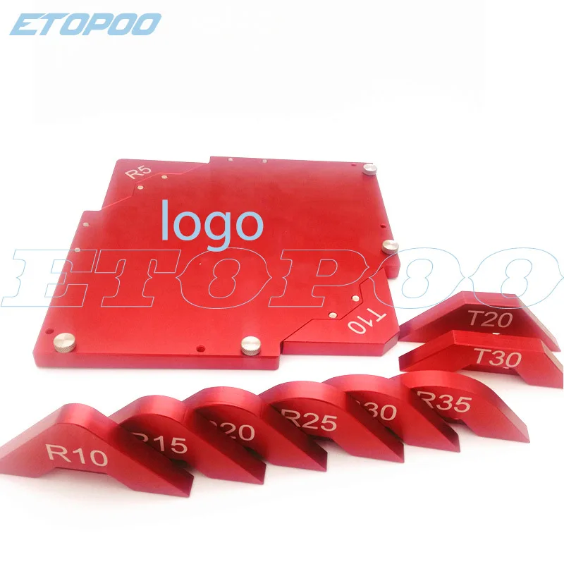 1 компл. угловой фрезерный станок зажим радиус фаска профиль Стандартный Калибр