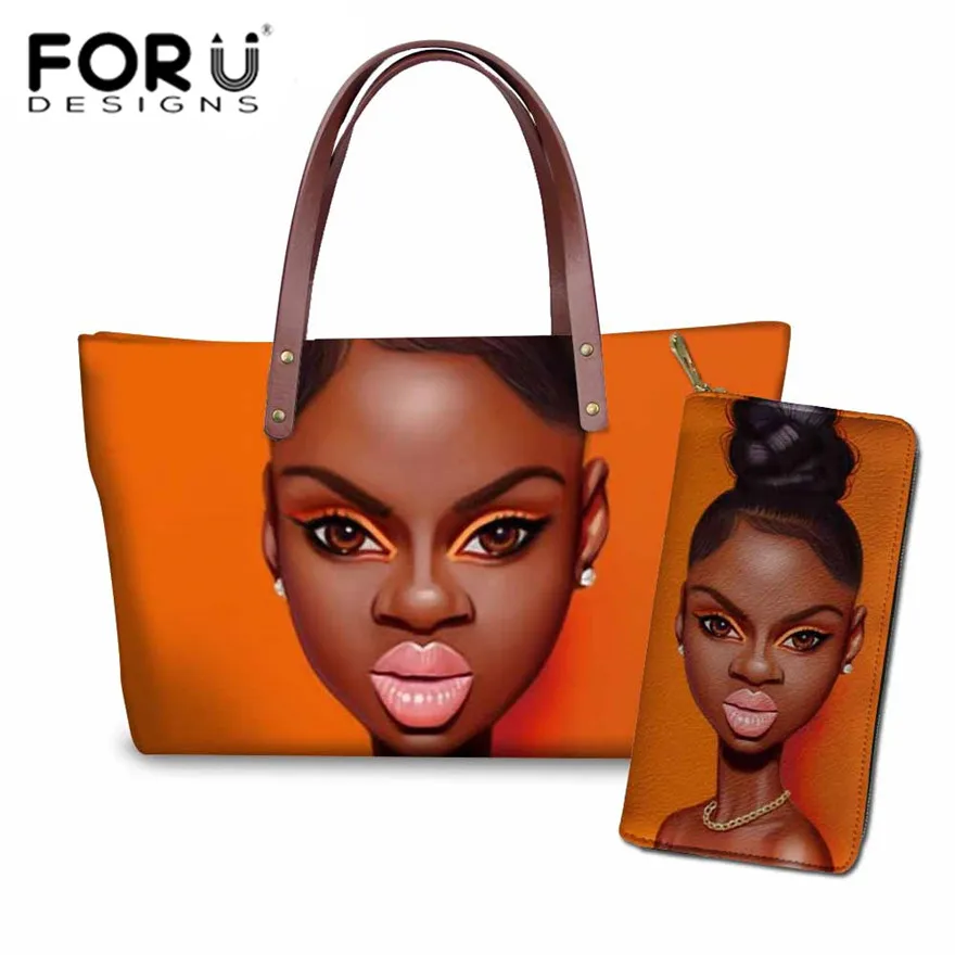 Дорожные сумки FORUDESIGNS для женщин черная пляжная сумка тоут с принтом в