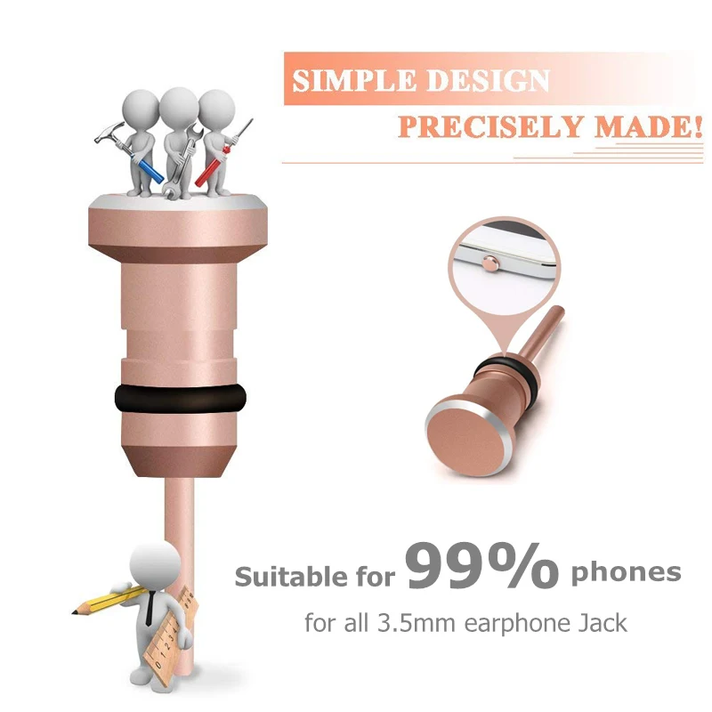 Металлический заглушка от пыли разъем Micro USB для зарядки наушников порт Android