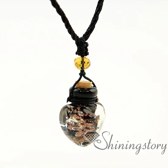 Блестящие светящиеся украшения в форме сердца|aromatherapy pendant|pendant vialvial jewelry |