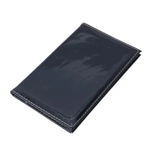Black Новая голографическая обложка для паспорта мода унисекс Обложка для паспорта путешествия однотонный Футляр для карт цвет чехол карта кошелек для документов - Цвет: Black