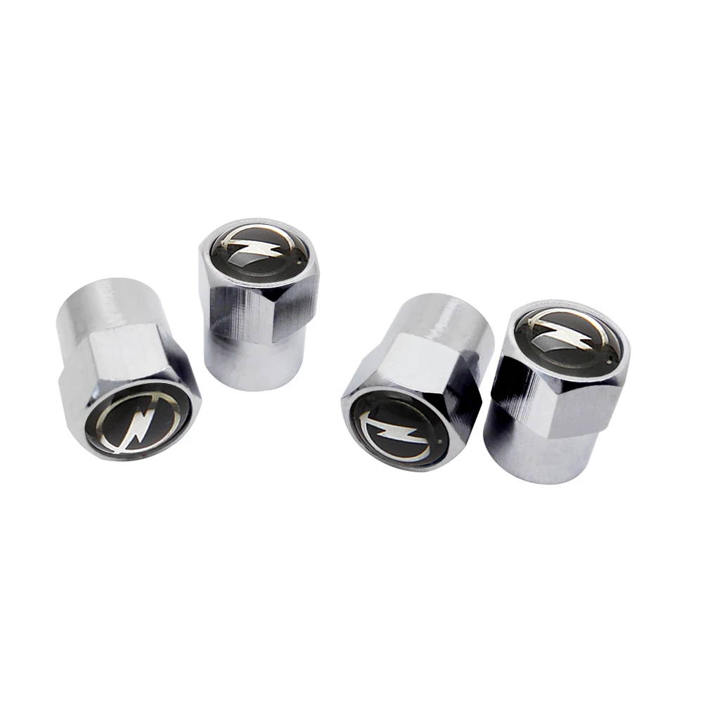 Tire Valve Caps Wheel Stem Metal Decor For Opel Corsa D Mokka Ampera Astra H G Vectra Zafira Agila Meriva Omega Car Accessories |