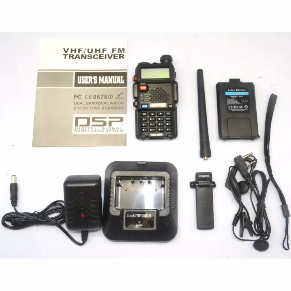 Новый черный/красный/синий желтый/Камуфляж BaoFeng UV-5R WalkieTalkie 136-174/400-520 Mhz VHF/UHF