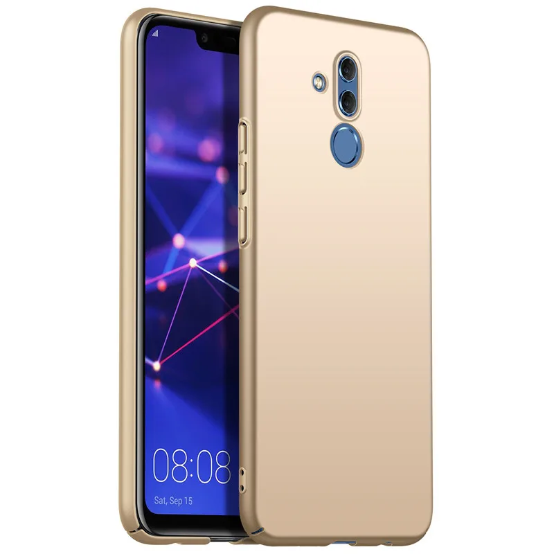 Для huawei mate 20 Lite чехол для huawei mate 20 чехол для huawei mate 20 Pro Чехол жесткая задняя крышка из ПК Soild color mate 20X - Цвет: gold