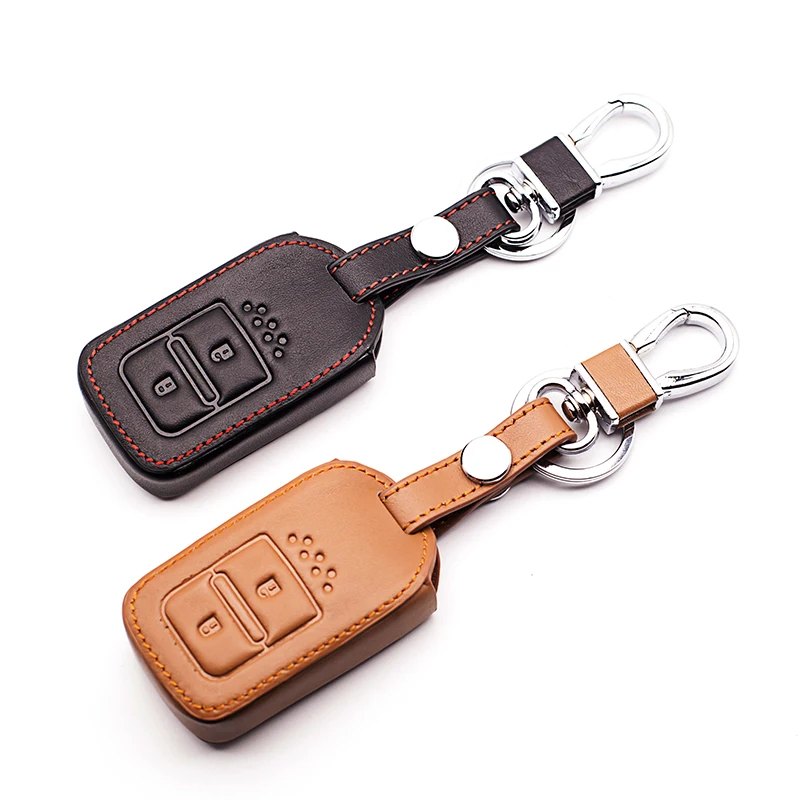 Новый дизайн верхний кожаный чехол для ключей Honda Citizen Elf Jade Elite Odyssey 2-кнопочный