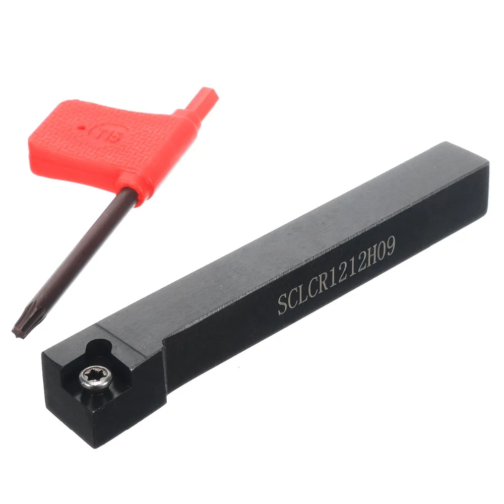 10 шт. CCMT09T304 карбидные вставки+ 1 шт. SCLCR1212H09 сверлильный Держатель токарный станок токарный инструмент для резки гравировки