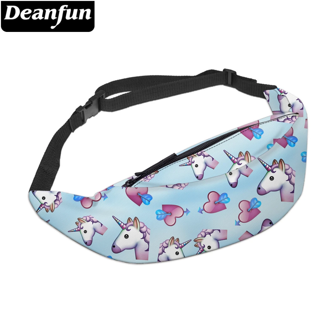 Deanfun 3D Printed Waist bags Lovely Heart Unicorns Cute Fanny Pack for Women Gift YB16 | Багаж и сумки