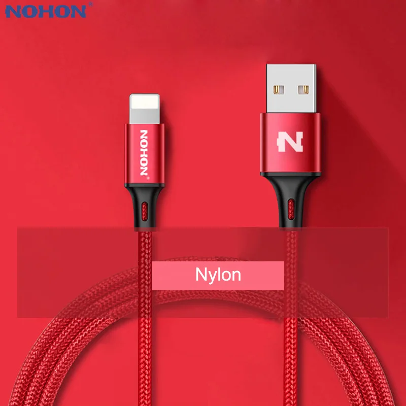 NOHON USB кабель для передачи данных iPhone Xs Max XR X 2 в 1 взаимный обмен данными между