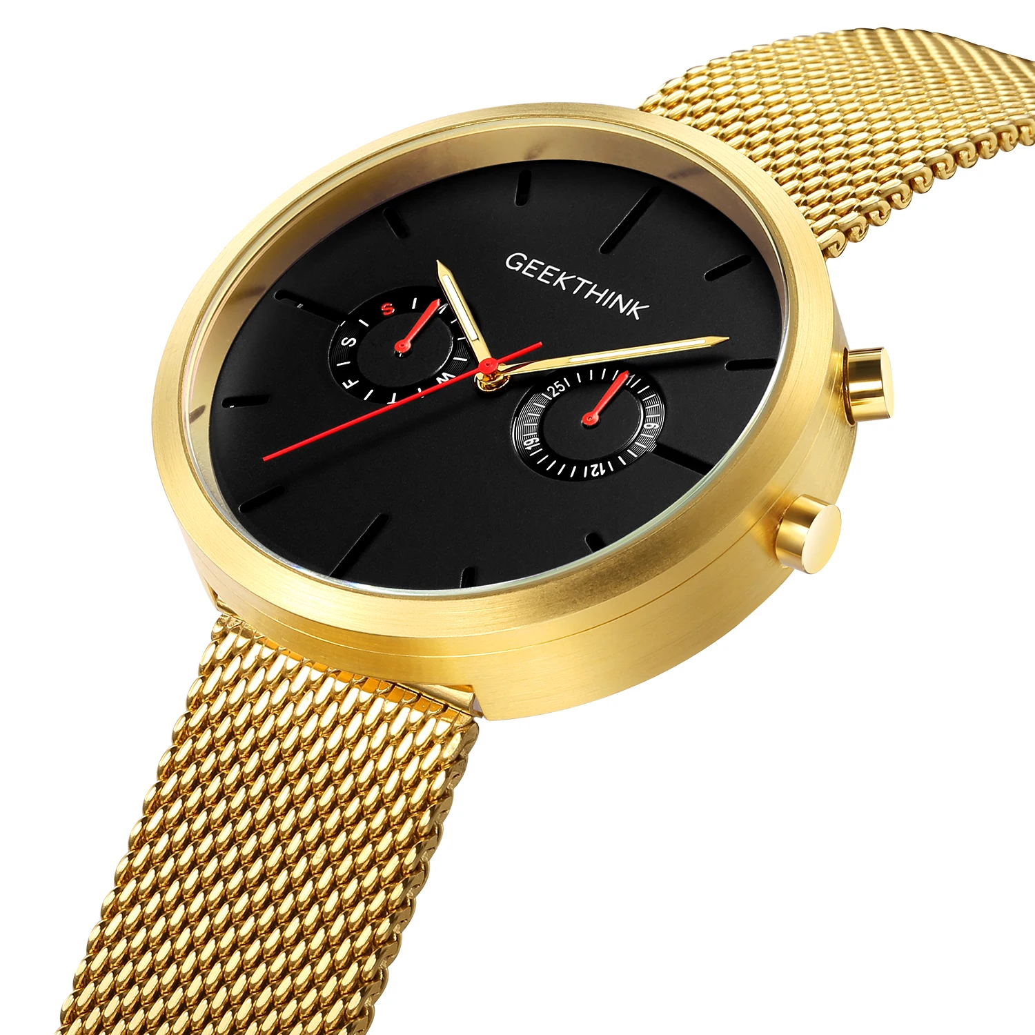 Мужские наручные часы Geekthink брендовые высококачественные кварцевые из